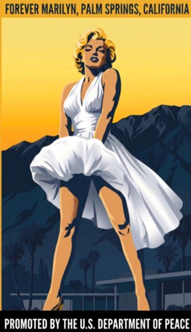 Desert Gold Marilyn wallpaper