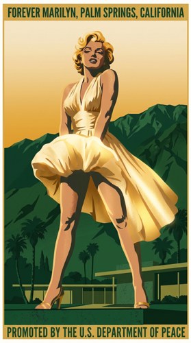 Palm Green Marilyn wallpaper